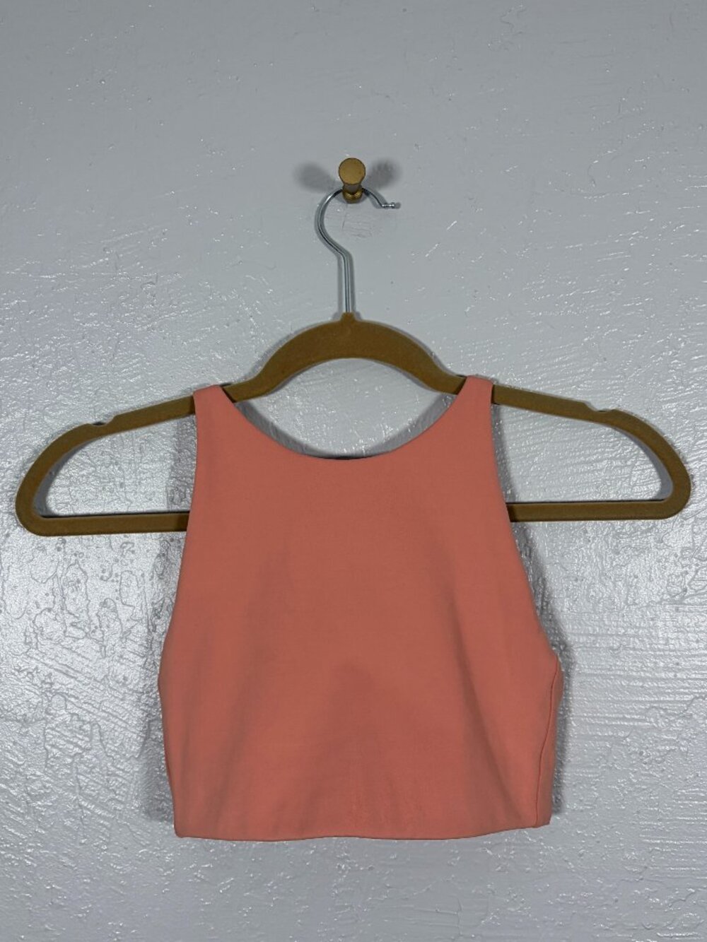Girlfriend Collective Women XS Orange Topanga Sports Bra High Neck Athleisure
